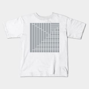 Fuzz Outline Grey Kids T-Shirt